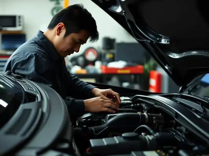 Expert mechanic at work